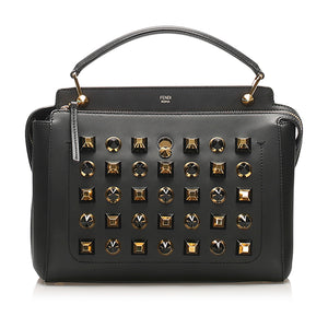 DotCom Studded Leather Satchel Black - Bag Religion