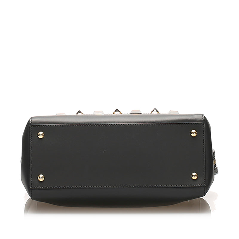 DotCom Studded Leather Satchel Black - Bag Religion