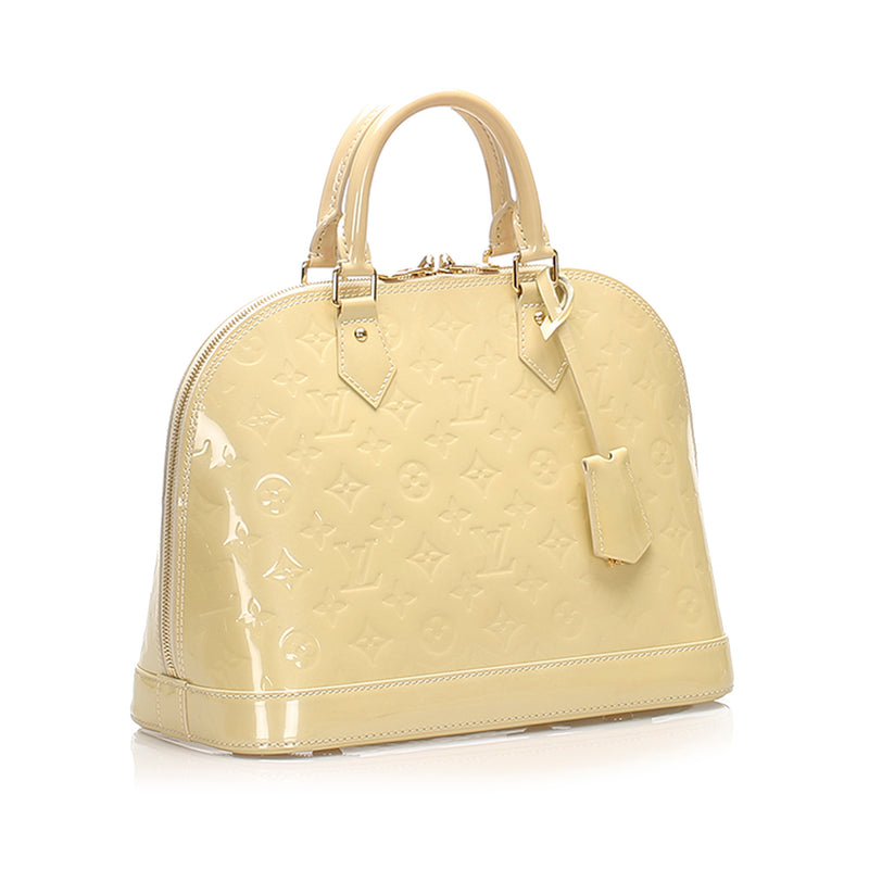 Louis Vuitton Vernis Alma PM White