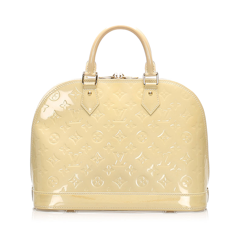 Louis Vuitton Vernis Alma PM White