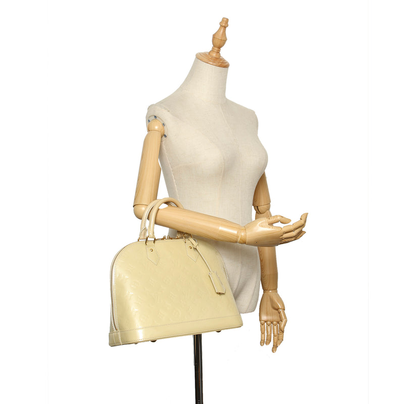 Pre-owned Louis Vuitton Alma BB Citrine Yellow Bag