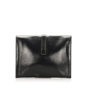 Jige GM Leather Clutch Bag Black - Bag Religion