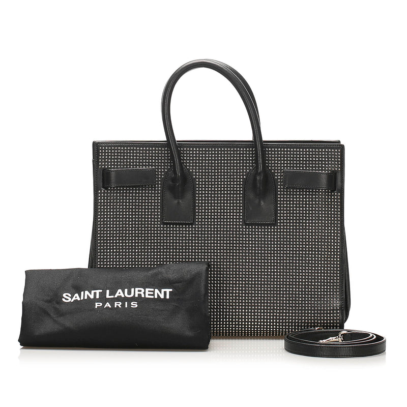 Sac De Jour Studded Leather Satchel Black - Bag Religion