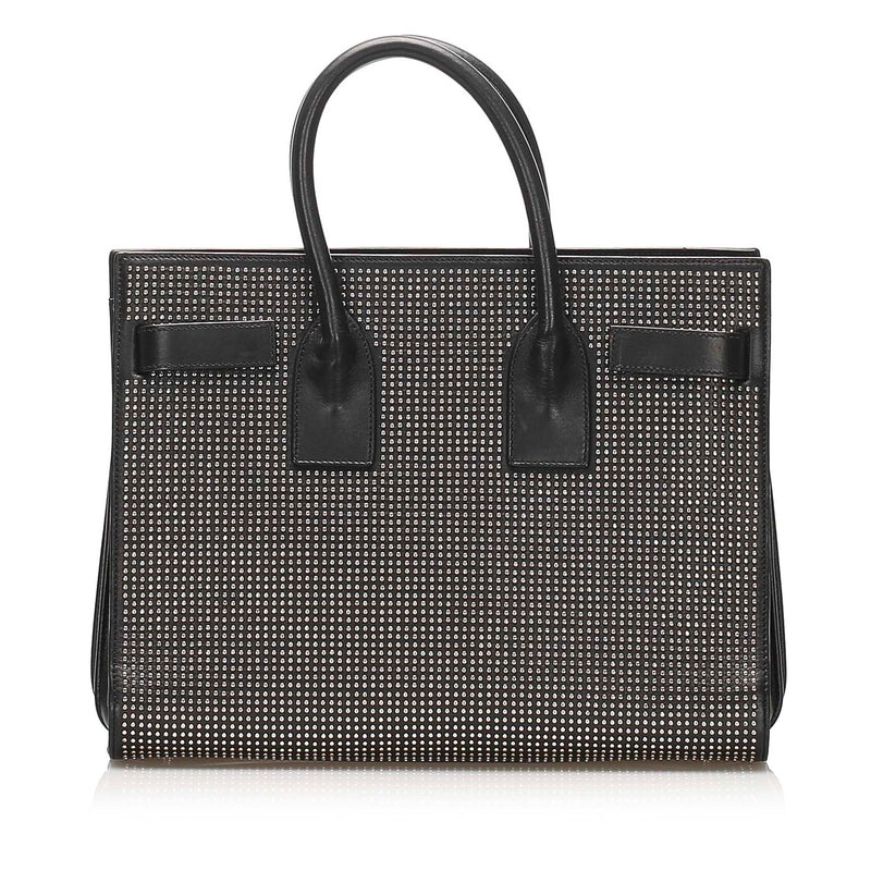 Sac De Jour Studded Leather Satchel Black - Bag Religion