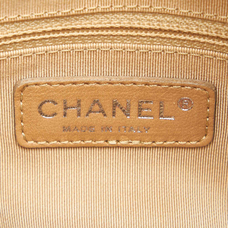 CC Caviar Leather Shopping Tote Bag White - Bag Religion