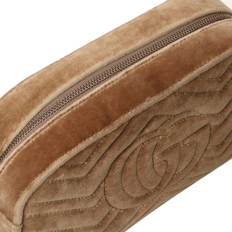 GG Marmont Velvet Crossbody Bag Brown - Bag Religion