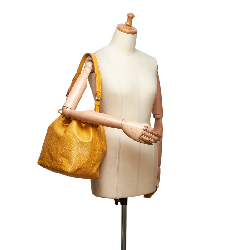 Shop for Louis Vuitton Yellow Epi Leather Petit Noe PM Drawstring