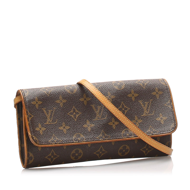 LOUIS VUITTON Monogram Pochette Twin GM 104085