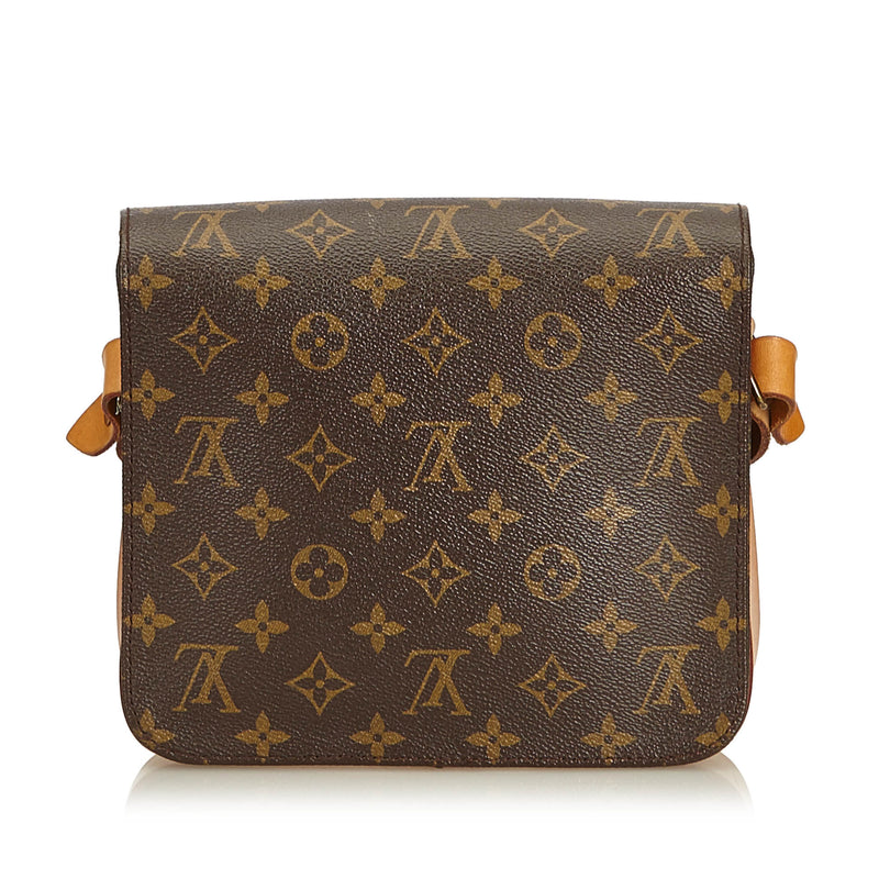 Brown Louis Vuitton Monogram Cartouchiere MM Crossbody Bag