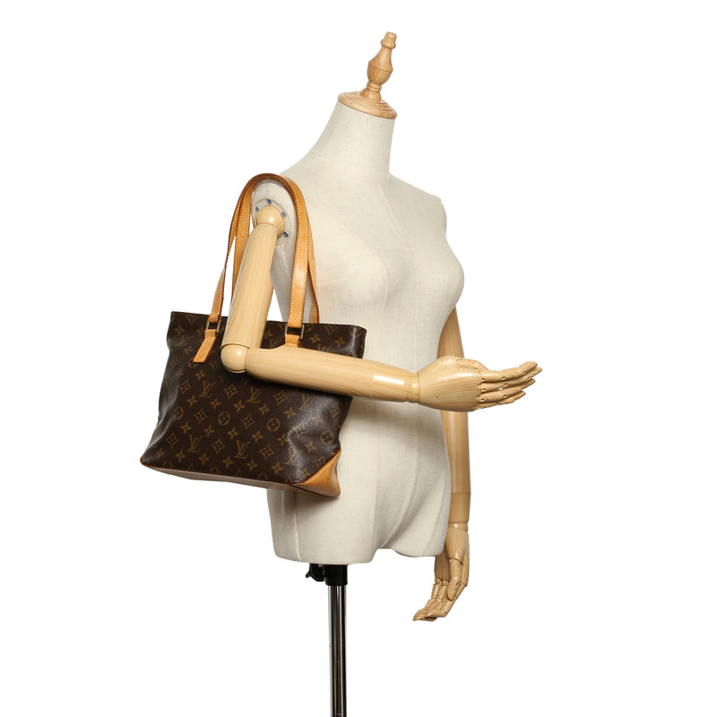 LOUIS VUITTON Monogram Canvas Brown Piano Cabas Tote Bag - 30% Off