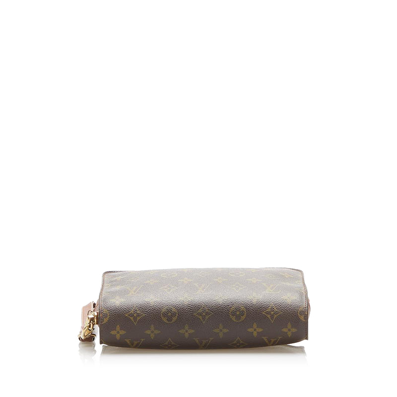 Louis Vuitton Orsay Taiga Leather Clutch Bag Purple