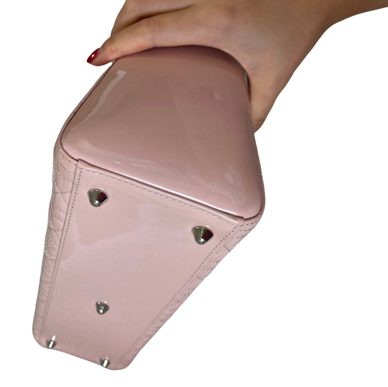 Lady Dior Large Patent Pink SHW