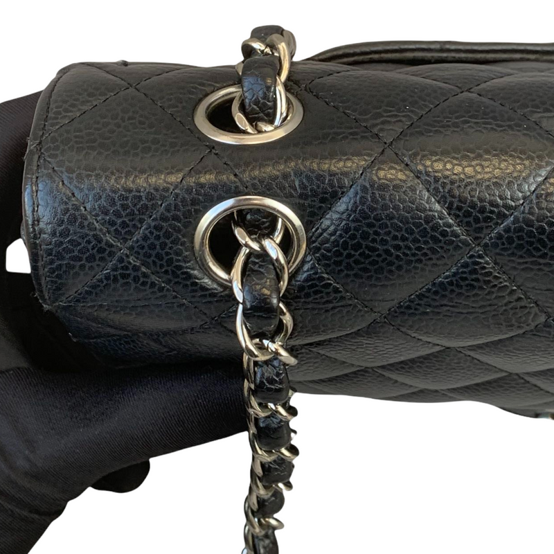 Classic Flap Caviar Medium Black SHW