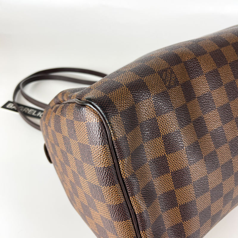 Damier Ebene Speedy 30 Canvas Bag with Strap