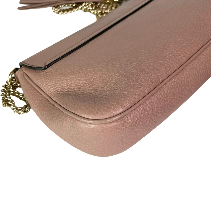 Soho Bag in Rose Beige Pebbled Calfskin