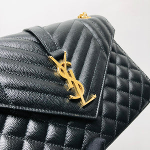 Medium Envelope in Mixed Matelasse Grain de Poudre Embossed Leather