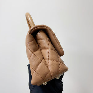 Mini Coco Handle Flap Caramel LGHW