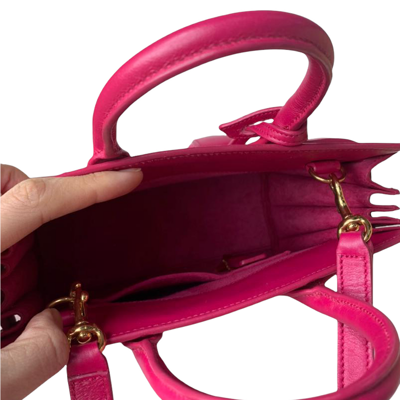 Saint Laurent Pink Leather Small Sac De Jour - AGL1828