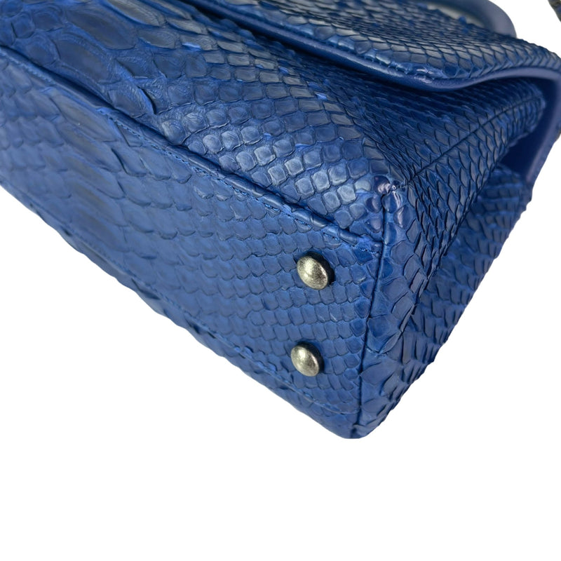 Python Coco Handle Flap Blue with RHW