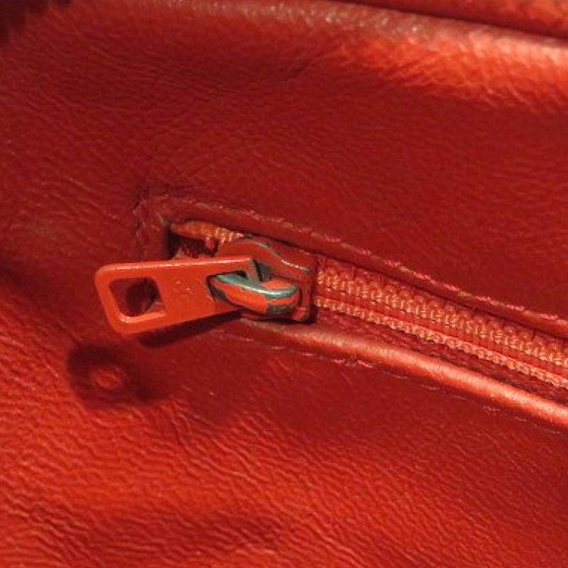 Chanel CC Lambskin Leather Crossbody Red