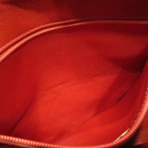 Chanel CC Lambskin Leather Crossbody Red