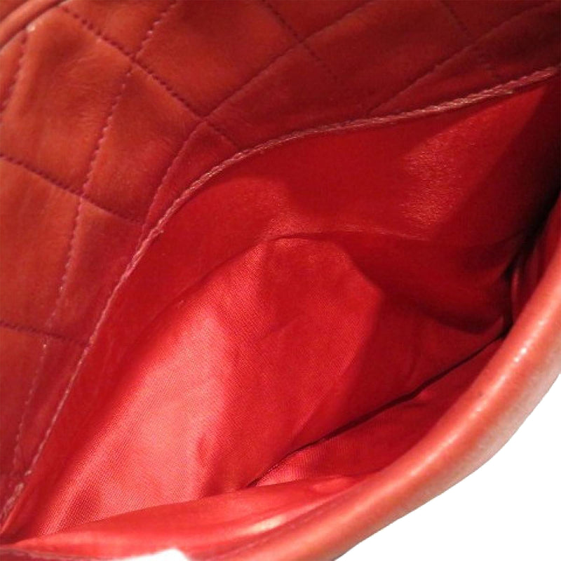 Chanel CC Lambskin Leather Crossbody Red
