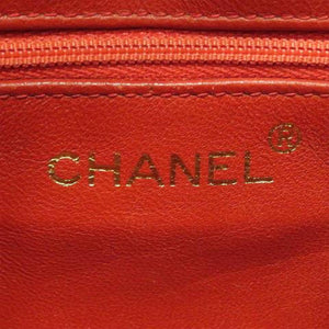 Chanel CC Lambskin Leather Crossbody Red