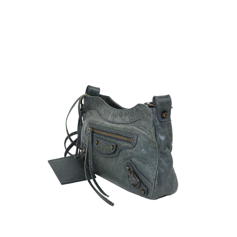 Motocross Classic Hip Leather Crossbody Bag Green - Bag Religion