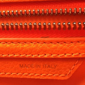 Micro Luggage Leather Handbag Orange - Bag Religion