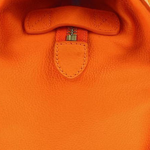 Micro Luggage Leather Handbag Orange - Bag Religion