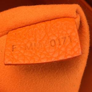 Micro Luggage Leather Handbag Orange - Bag Religion