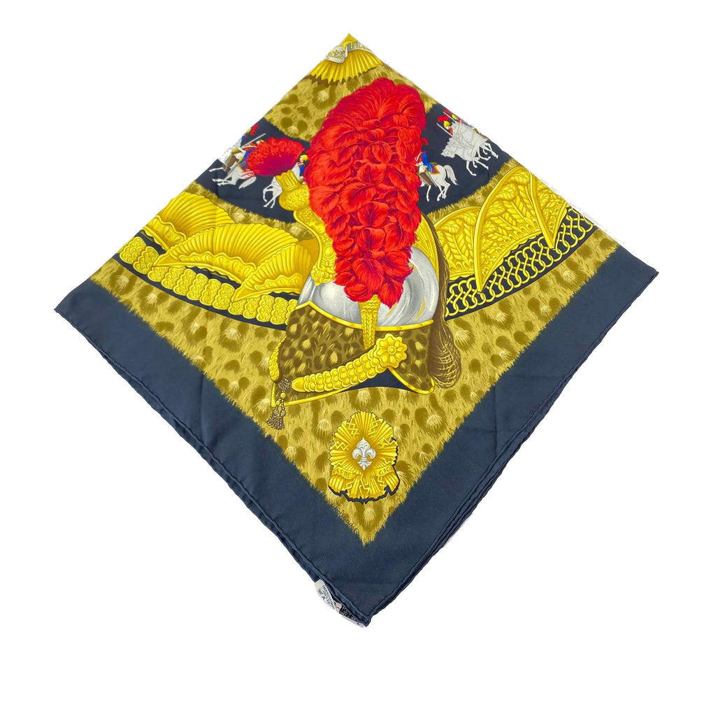 Casques et Plumets Silk Scarf Yellow - Bag Religion