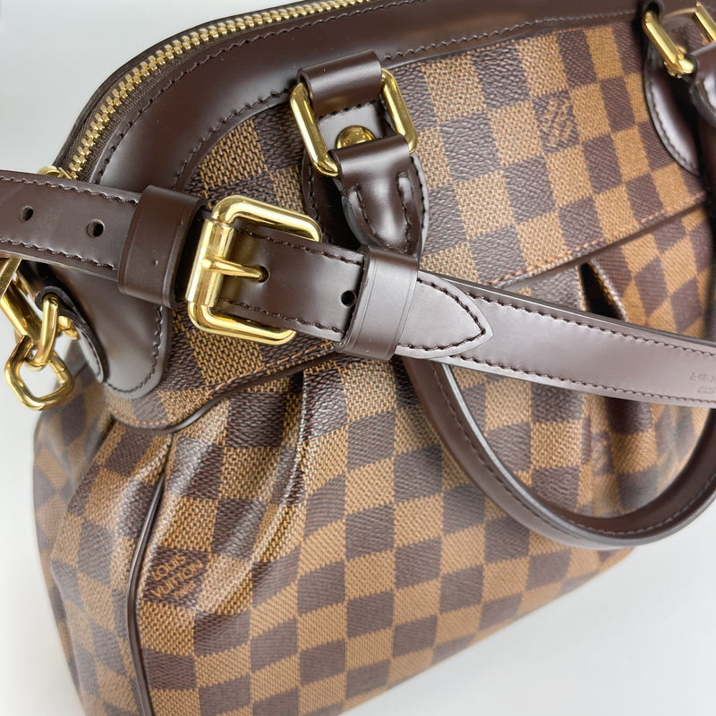 Authentic Louis Vuitton Damier Ebene Trevi PM Shoulder Bag