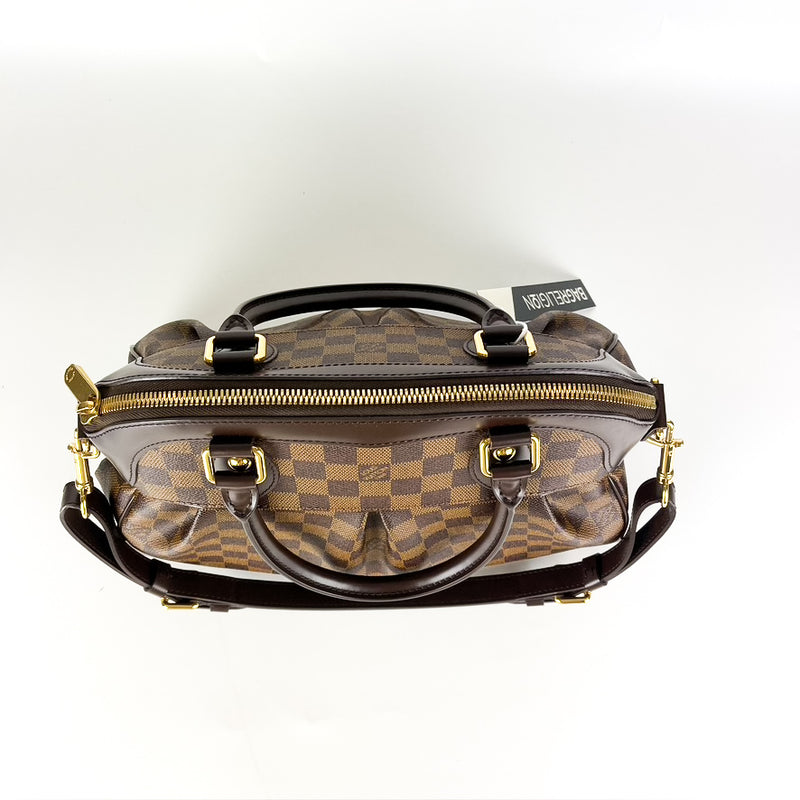 Louis Vuitton Trevi Handbag Damier PM Brown 2 Way Satchel Crossbody