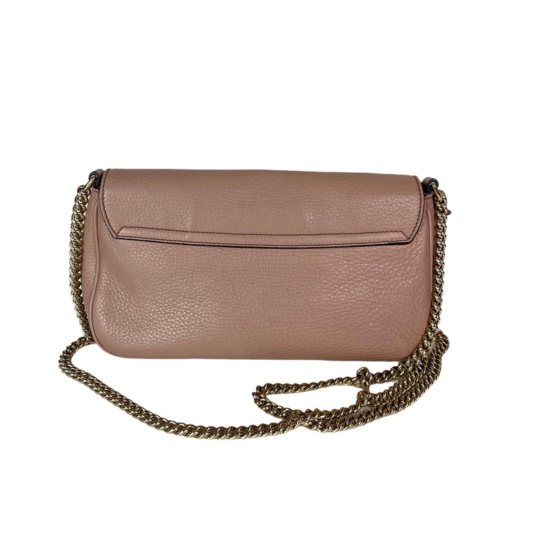 Soho Bag in Rose Beige Pebbled Calfskin