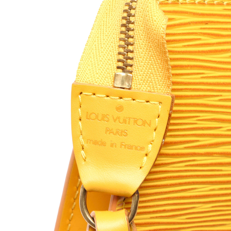 Louis Vuitton 1998 Yellow Epi Pochette Accessoires · INTO