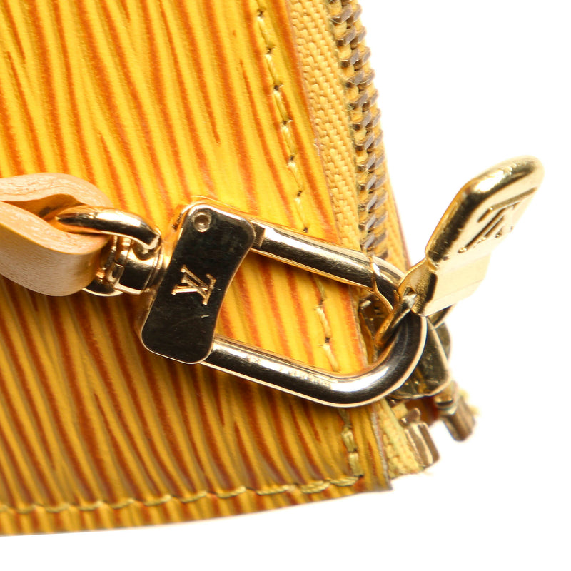 Authentic Louis Vuitton Yellow Epi Leather Pochette Clutch Bag – Paris  Station Shop
