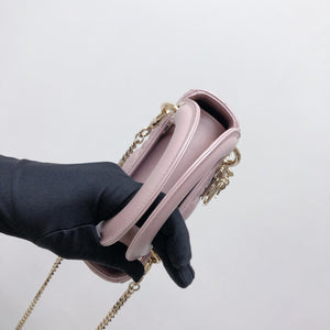 Mini Lady Dior Bag In Baby Pearly Pink with Champaign Hardware