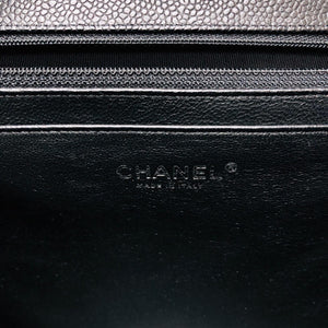 Classic Single Flap Maxi in Black Caviar Leather with SHW