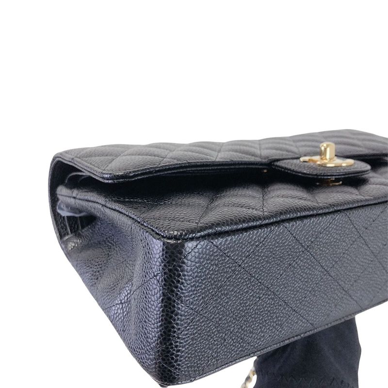 Classic Flap Caviar Medium Black GHW