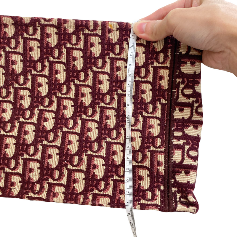 Oblique Large Book Tote Burgundy