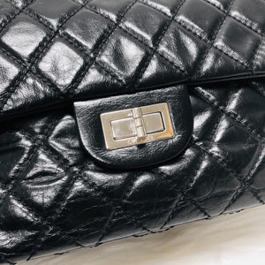 Reissue 227 Aged Calfskin Leather Black Silver Hardware