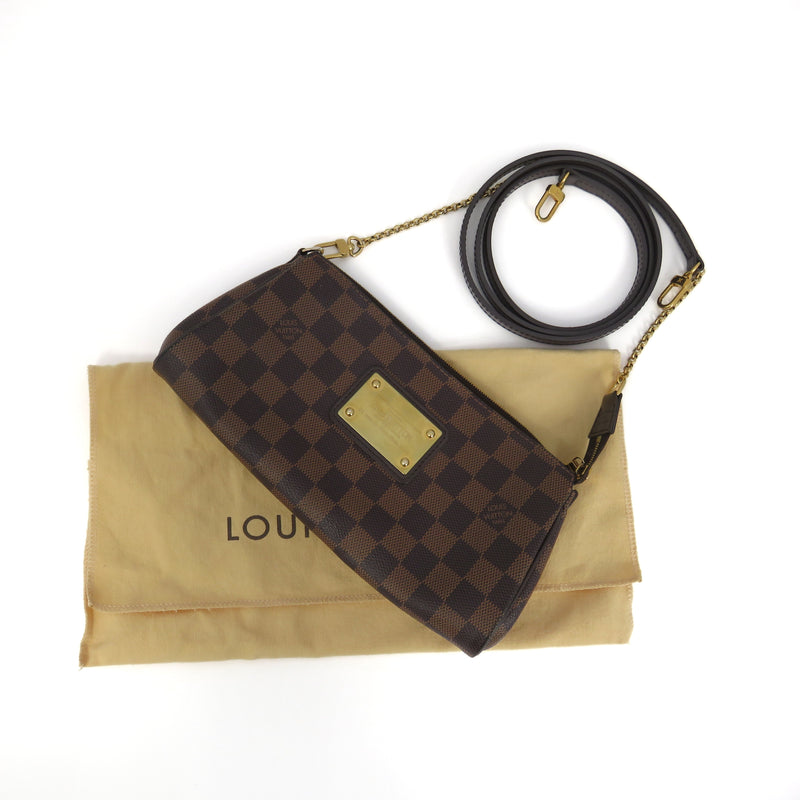 Louis Vuitton Eva pochette damier ebene GHW