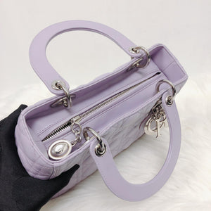 Lambskin Lady Dior Medium Bag in Lilac