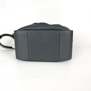 Grained Calfskin Small Hammock Shoulder Bag Grey