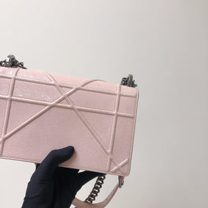 Small Diorama Pink Crackled Patent