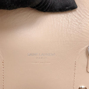 Yves Saint Laurent Classic Small Sac De Jour in Beige Grained Leather