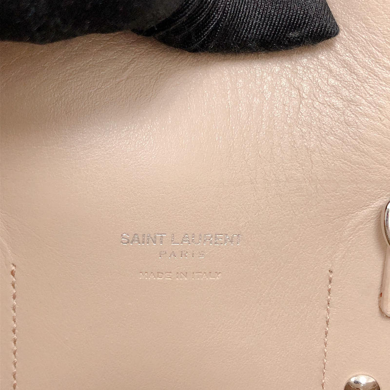 Yves Saint Laurent Classic Small Sac De Jour in Beige Grained Leather