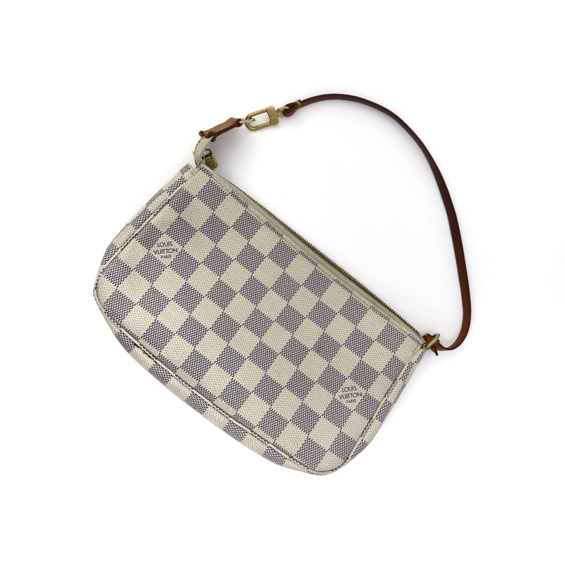 Pochette in Damier Azur
