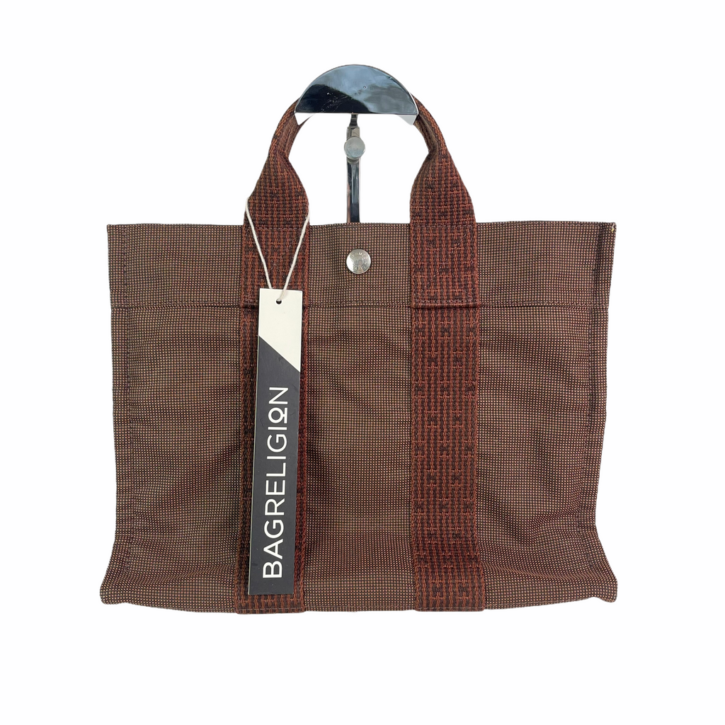 Canvas Herline PM Tote Bag Brown